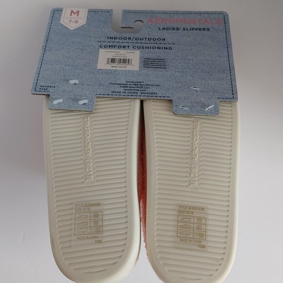 Pink Cozy Slippers with Bow - Women's Size Med. 7-8 NWT - Picture 7 of 15